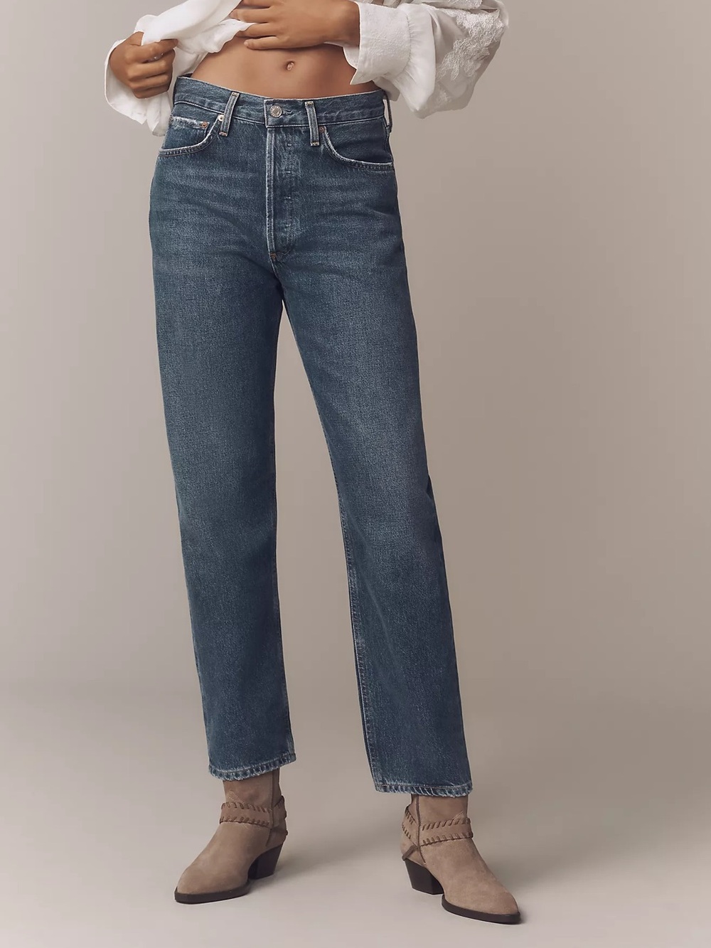 Agolde 90s Mid-Rise Straight-Leg Jeans